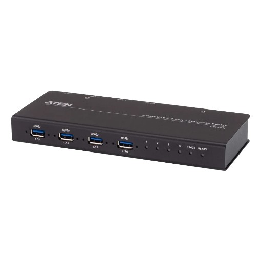 Изображение Промышленный USB-концентратор ATEN US3344I 4×1-HUB USB3.1 с RS485 в металлическом корпусе.
