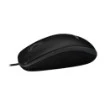 תמונה של עכבר חוטי Logitech אופטי דגם B100 בצבע שחור