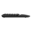 Picture of Logitech Wave Keys wireless ergonomic keyboard in black.