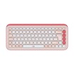 Изображение Беспроводная клавиатура Logitech POP Icon Keys розового цвета.