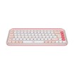 Изображение Беспроводная клавиатура Logitech POP Icon Keys розового цвета.