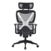 תמונה של כיסא מנהלים ארגונומי MIRACASE MWMS200 בצבע שחור עם מסגרת אפורה