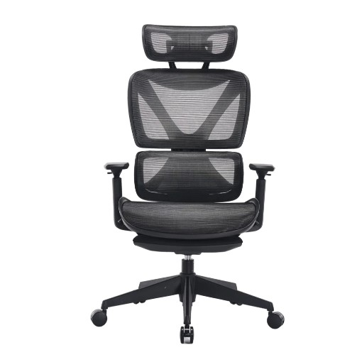 תמונה של כיסא מנהלים ארגונומי MIRACASE MWMS200 בצבע שחור עם מסגרת כתומה