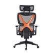 תמונה של כיסא מנהלים ארגונומי MIRACASE MWMS200 בצבע שחור עם מסגרת כתומה