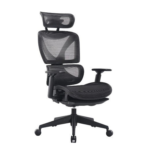 תמונה של כיסא מנהלים ארגונומי MIRACASE MWMS200 בצבע שחור עם מסגרת אפור כהה