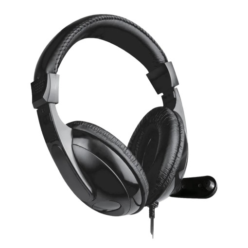 Изображение Silver Line наушники с микрофоном Benda модель HS-077V серебристого цвета.
