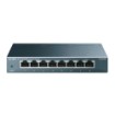 Изображение Настольный коммутатор TP-LINK SG108 V9 гигабитный с 8 портами, металлического серого цвета.