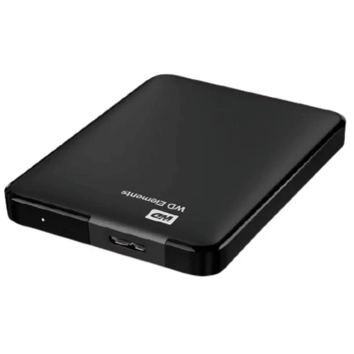 תמונה של כונן חיצוני קשיח Western Digital Elements Portable 4TB בצבע שחור