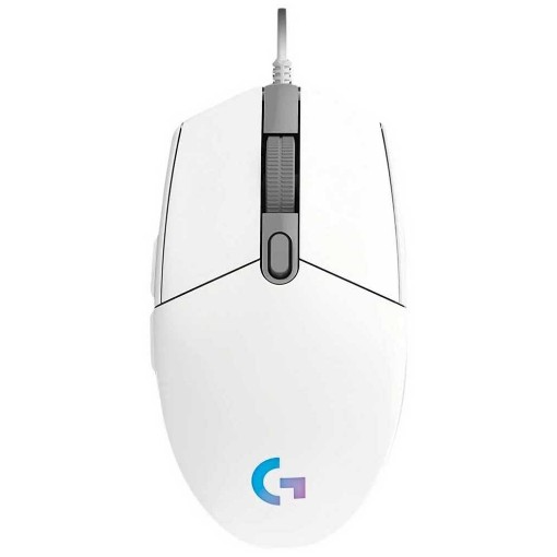 Изображение Проводная игровая мышь Logitech G102 LIGHTSYNC белого цвета.