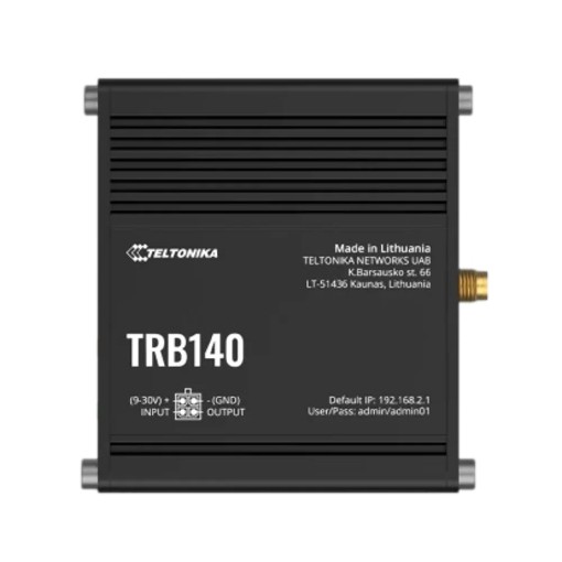Изображение Промышленный сотовый шлюз Teltonika TRB140 4G серого цвета.
