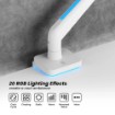 Изображение Игровая настольная подставка LUMI LDT85-C012L с матовой белой RGB-подсветкой 17'-49'.