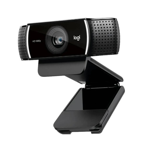 Picture of Webcam with microphone Logitech C922 Pro Stream 1080p in black.