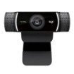 Picture of Webcam with microphone Logitech C922 Pro Stream 1080p in black.