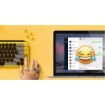 Picture of Logitech POP Keys wireless mechanical keyboard in black and yellow.