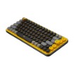 Picture of Logitech POP Keys wireless mechanical keyboard in black and yellow.