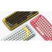 Picture of Logitech POP Keys wireless mechanical keyboard in black and yellow.