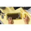 Picture of Logitech POP Keys wireless mechanical keyboard in black and yellow.