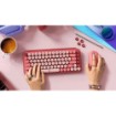 Picture of Logitech POP Keys wireless mechanical keyboard in lipstick pink.