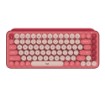Picture of Logitech POP Keys wireless mechanical keyboard in lipstick pink.