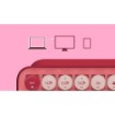 Picture of Logitech POP Keys wireless mechanical keyboard in lipstick pink.
