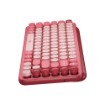 Picture of Logitech POP Keys wireless mechanical keyboard in lipstick pink.