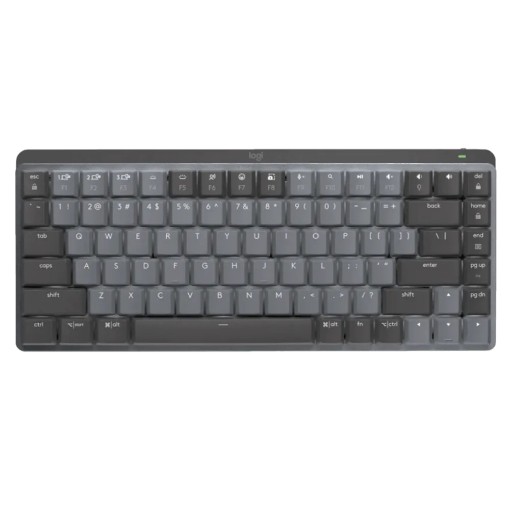 Picture of Logitech MX Mechanical MINI wireless mechanical keyboard in black.