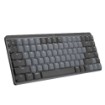 Picture of Logitech MX Mechanical MINI wireless mechanical keyboard in black.
