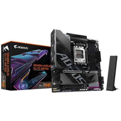 Изображение Материнская плата Gigabyte B840M AORUS ELITE WiFi6E.