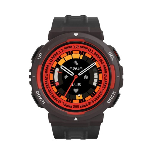 Изображение Умные часы Amazfit ACTIVE EDGE цвета Lava Black.