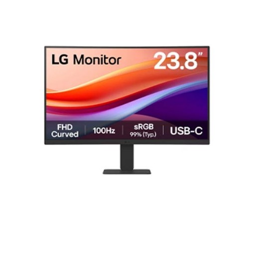 Изображение Изогнутый экран FHD 23.8 с USB-C производства LG, модель: 24U421A-B.
