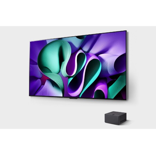 Изображение Смарт-телевизор OLED evo LG OLED83M46LA с разрешением 4K в черном цвете.