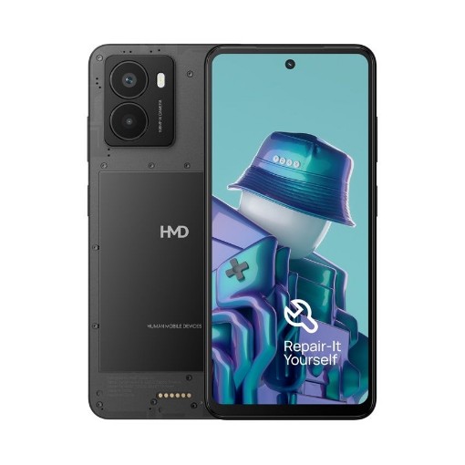 Изображение Мобильный телефон HMD FUSION модель TA-1640 черного цвета.