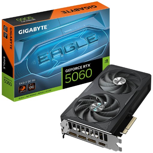 Изображение Видеокарта Gigabyte GeForce RTX 5060 EAGLE OC 8G GV-N5060EAGLE OC-8GD.