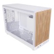 Изображение Корпус компьютера Lian-Li A3 Wood and Glass Edition белого цвета.