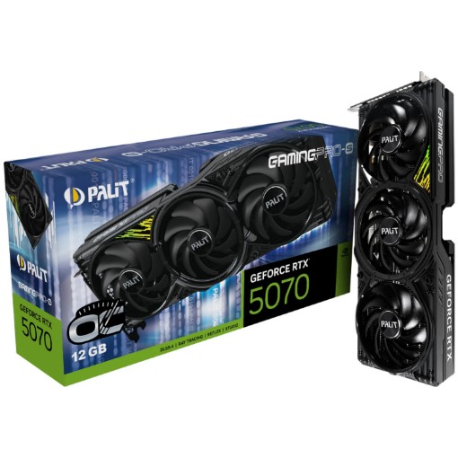 Изображение Видеокарта Palit GeForce RTX 5070 GamingPro-S OC 12GB.
