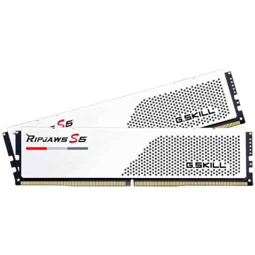 Изображение Оперативная память G.Skill Ripjaws S5 DDR5 32GB (2x16GB) 5600 CL36 белого цвета.