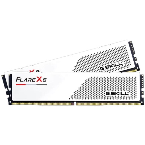 Изображение Память G.Skill Flare X5 DDR5 32GB (2x16GB) 6000 CL28 белого цвета.