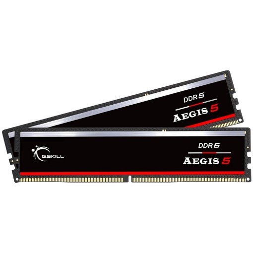 Picture of G.Skill Aegis 5 DDR5 64GB (2x32GB) 5200 CL40 memory in black color.