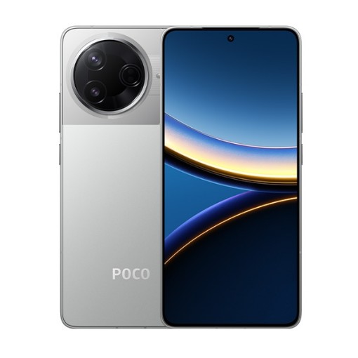 Picture of Xiaomi Israel smartphone XIAOMI POCO F7 Pro 5G version 12GB/512GB in silver color.