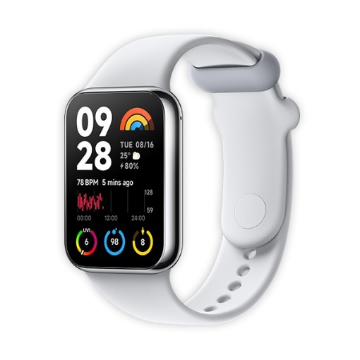תמונה של צמיד כושר חכם XIAOMI Smart Band 8 Pro בצבע כסוף