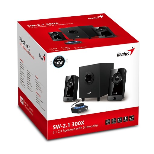 Picture of Genius SW-2.1 300X speakers.