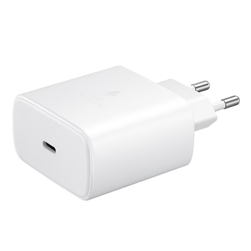 תמונה של מטען קיר Samsung מקורי 65W Type-C בצבע לבן – ללא כבל