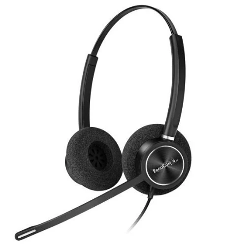 Изображение Профессиональные наушники для компьютера Ergocom ER10P-B с подключением USB Type-C.