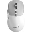 Изображение Беспроводная мышь Genius NX-8080S с Wi-Fi и Bluetooth в бело-сером цвете.