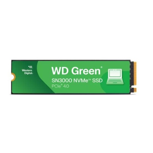 תמונה של כונן SSD פנימי Western Digital Green SN3000 בנפח 500GB בתצורת M.2 PCIe NVMe WDS500G4G0E