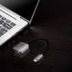 Изображение Адаптер ATEN USB-C на VGA модель UC3002A черного и серебристого цвета.