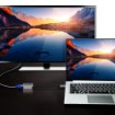 Изображение Адаптер ATEN USB-C на VGA модель UC3002A черного и серебристого цвета.