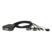Изображение Переключатель KVM ATEN CS22D с 2 портами USB DVI черного цвета.
