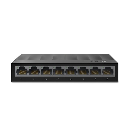 תמונה של מתג רשת שולחני TP-Link LiteWave 8 פורטים 10/100/1000Mbps בצבע שחור