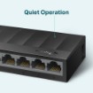 תמונה של מתג רשת שולחני TP-Link LiteWave 8 פורטים 10/100/1000Mbps בצבע שחור